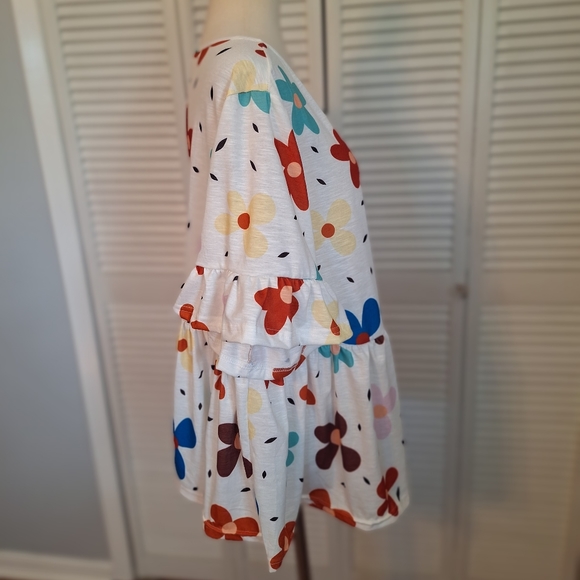 Daisy boho flounce babydoll top blouse sz 3XL NWOT *D5 - Picture 6 of 8